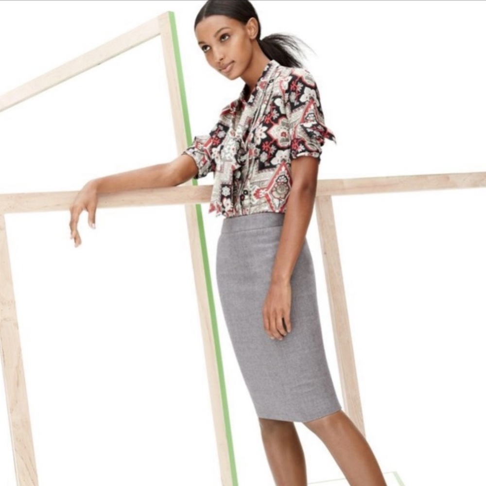 NWT JCrew Wool Pencil Skirt